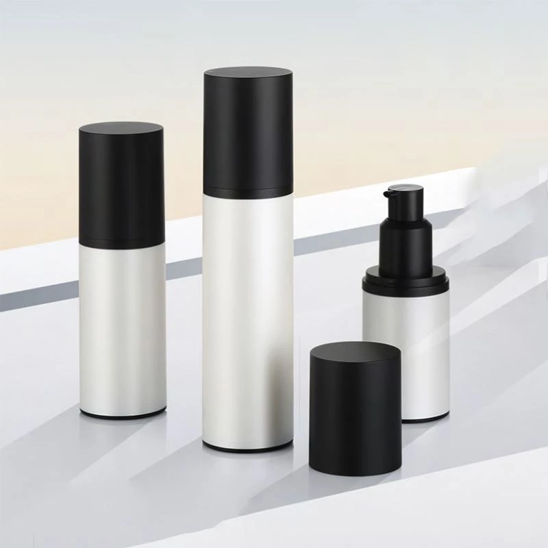 airless pump bottle black matte